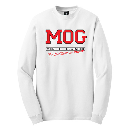 Vintage Men of Grainger Long Sleeve T-Shirt by Rita Hoshino (White)