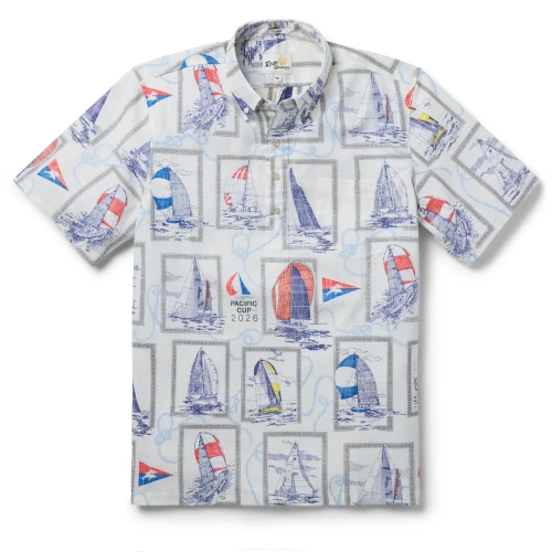 Pacific Cup 2026 Mens Button Down Aloha Shirt