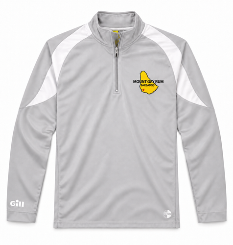 Mount Gay® Rum UV Vintage Logo Tech L/S 1/4 Zip Shirt by Gill®