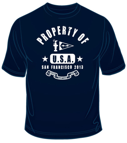 AC34 Golden Gate YC "Property of San Francisco" Logo T-Shirt