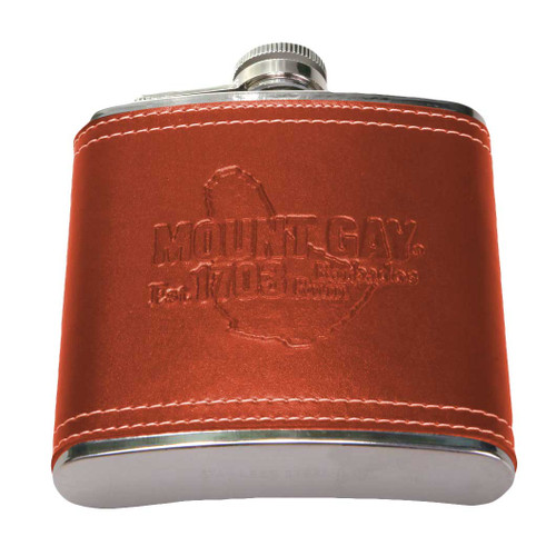 CLEARANCE! Mount Gay® Rum Leather Bound 6oz Flask CLEARANCE! Mount Gay® Rum Leather Bound 6oz Flask