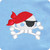 Baby Pirate Infant Baby Rib Cap Light Blue