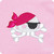 Baby Pirate Infant Baby Rib Cap Pink