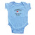 "Hand Over Yer Booby" Infant Baby Rib Onesie Light Blue