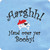 "Hand Over Yer Booby" Infant Baby Rib Onesie Light Blue