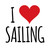 I Love Sailing Men's UPF 50+ Wicking Shirt (Customizable)