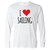 I Love Sailing Men's UPF 50+ Wicking Shirt (Customizable)