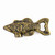 Rustic Gold Cast Iron Fish Bottle Opener