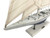 LIMITED EDITION Rustic Whitewashed "Enterprise" Model Yacht 35"