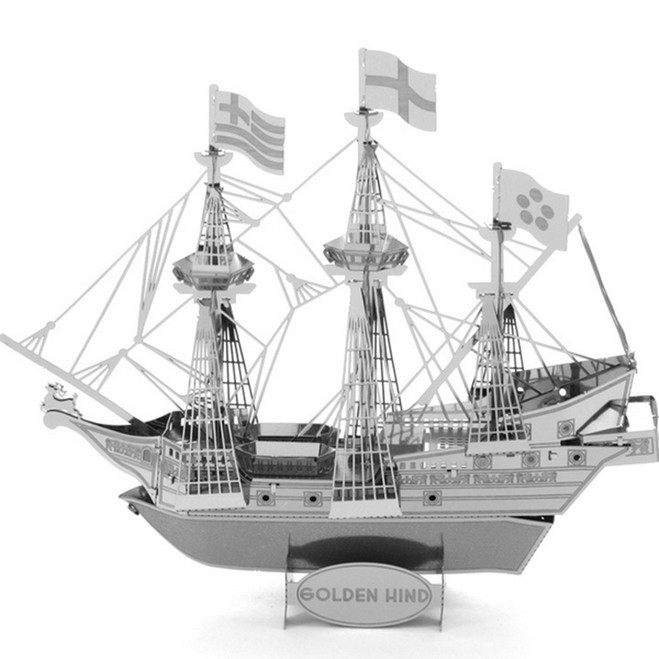 Pirate Ship 3D Laser-Cut Model