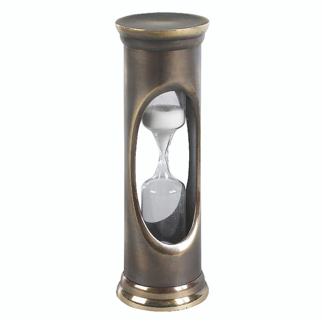 Brass 3 Minute Sandglass by Authentic Models®