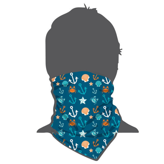 Moisture Wicking Neck Gaiter "Anchors" The Pirates Lair Store
