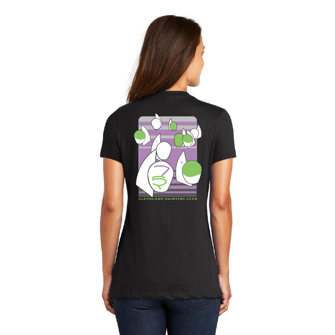 Thistle Nationals 2021 Women's Cotton V-Neck T-Shirt (75th Annual)