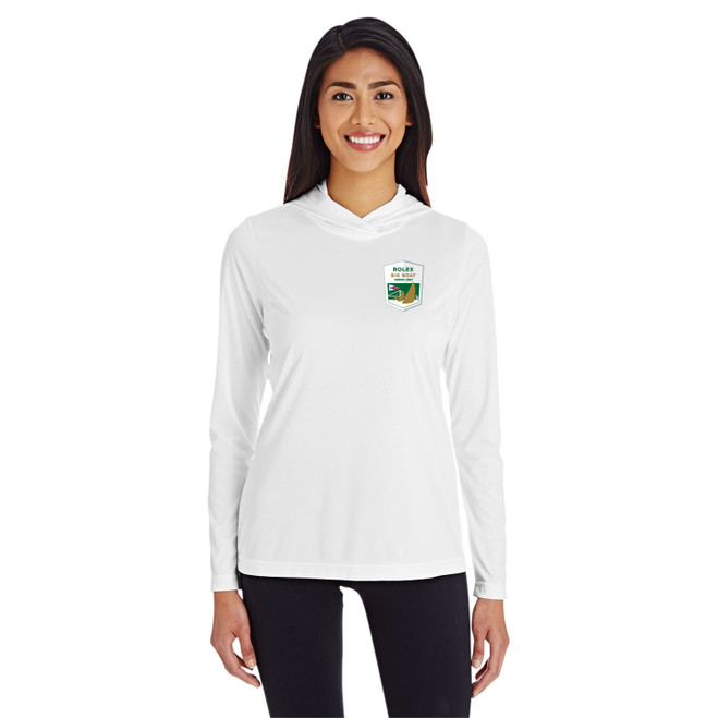 Rolex Big Boat Series 2021 Ladies Hooded Wicking Shirt (White)