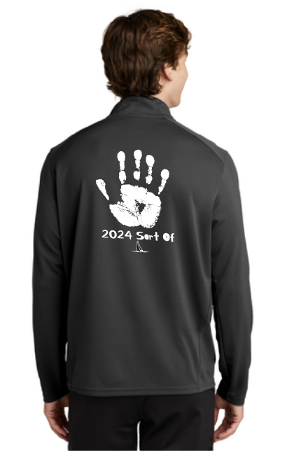 SSS Sort of South Bay Mens Textured 1/4 Zip Pullover