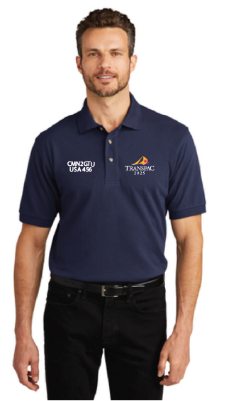 TransPac 2025 Men's Cotton Polo (Customizable)