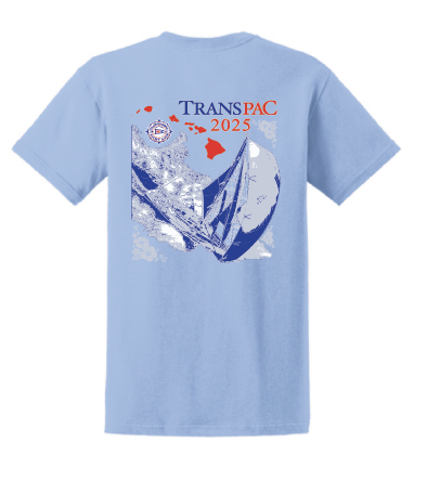 TransPac 2025 Men's Cotton Shirt Light Blue