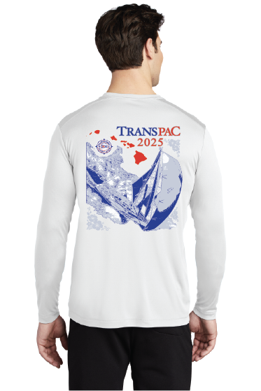 TransPac 2025 Men's GraphicTee-Wicking Crew Neck Shirt (White)