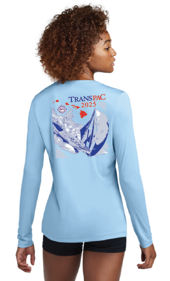 TransPac 2025 Ladies Tech Graphic T-Shirt L/S Light Blue