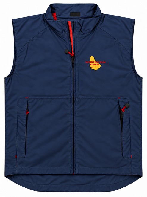 Mount Gay Rum Vintage Logo Vest by Gill-Navy