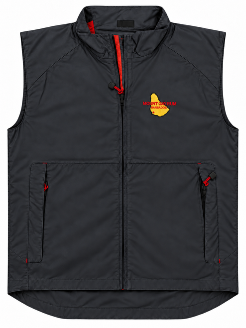 Mount Gay Rum Vintage Logo Vest by Gill-Black