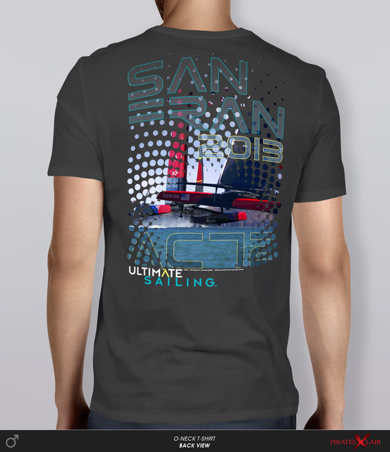 AC72 "Halftone" T-Shirt by Ultimate Sailing