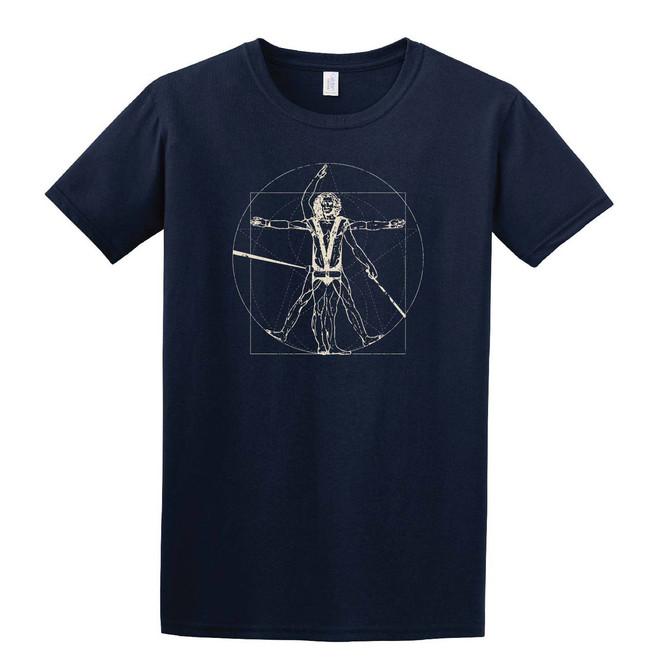 DaVinci "Trapeze Man" Multihull and Skiff Sailors Cotton T-Shirt for Men