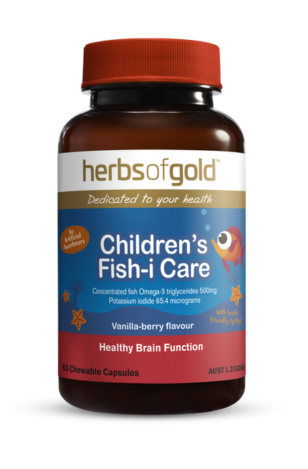 Herbs of Gold Children's Fish-i Care - 60 Chewable Squirts