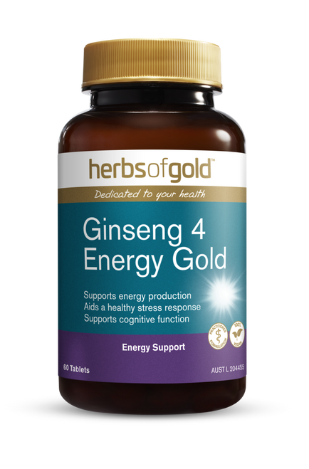 Herbs of Gold Ginseng 4 Energy Gold - Tablets
