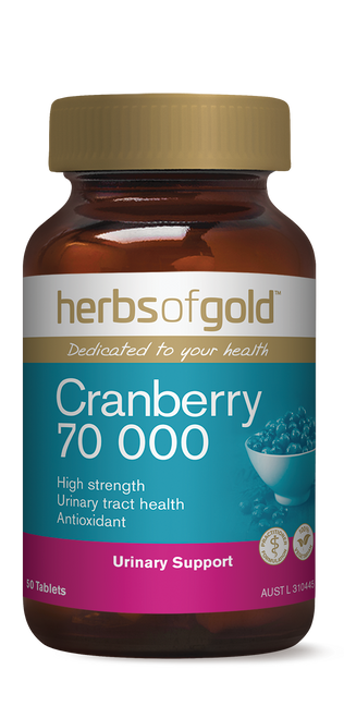 Herbs of Gold Cranberry 70000 - 50 Tablets