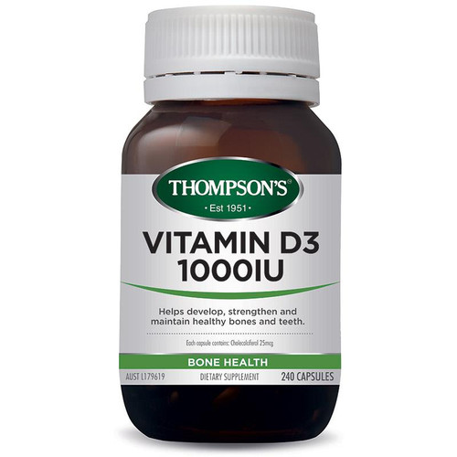 Thompson's Vitamin D3 1000IU  - 240 Capsules
