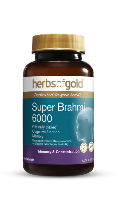 Herbs of Gold Super Brahmi 6000 - 60 Tablets