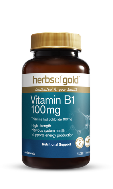 Herbs of Gold - Vitamin B1 100mg - 100Tablets