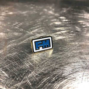 Gold FM Enamel Pin Gold FM Enamel Pin