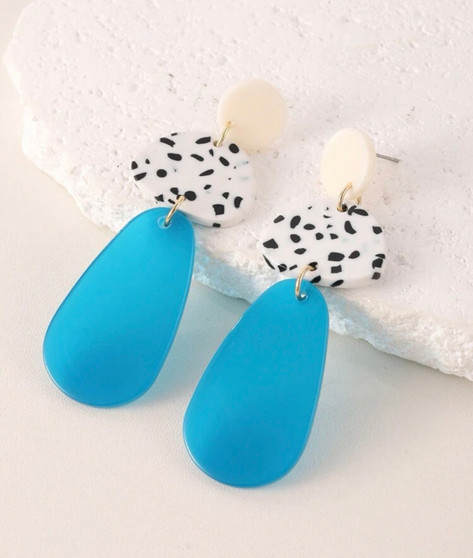 Cute Trendy Handmade Polymer Clay Dangly Earrings with a dangle flare.
Item:  Geometric Polymer Clay Drop Earrings series
Material: Polymer clay+plated stud 
Size::as picture shown 
 Gender:Women/Female/Lady/Girl 
Shape:Geometric
 Occasion:Party/Casual/Gift