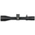Black Nightforce rifle scope with adjustment dials on top and side, featuring engraved markings. Black Nightforce rifle scope with adjustment dials on top and side, featuring engraved markings.