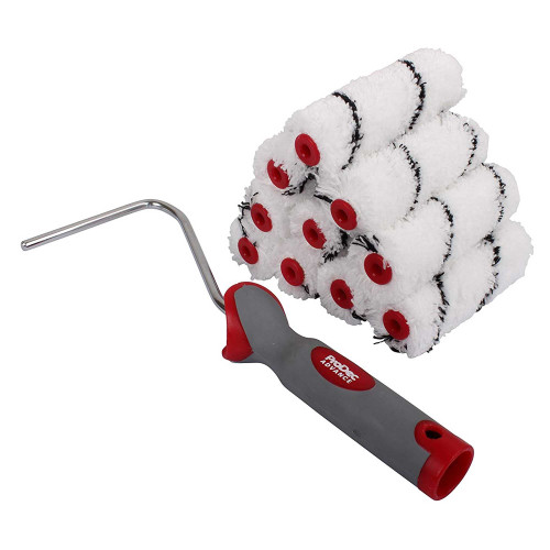 Prodec 4'' Medium Pile Microfibre Mini Roller & Frame - Pack of 10