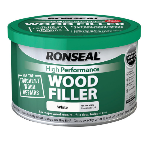 Ronseal High Performance Wood Filler White 275g
