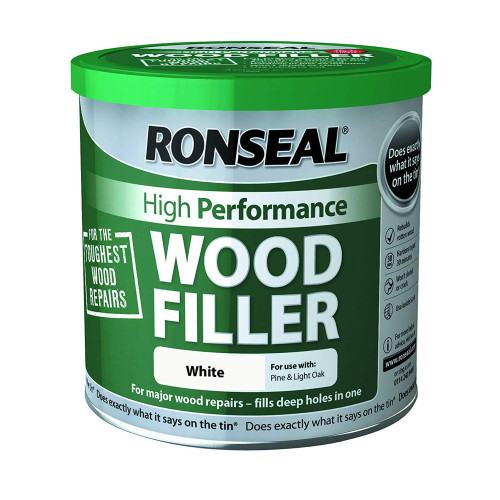 Ronseal High Performance Wood Filler White 550g
