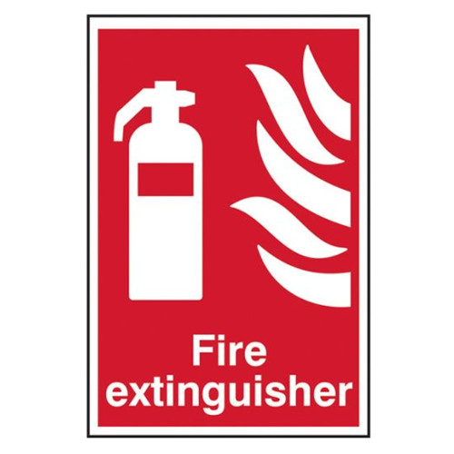 Scan Fire Extinguisher PVC Sign - 200mm x 300mm