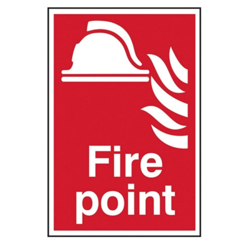 Scan Fire Point PVC Sign - 200mm x 300mm