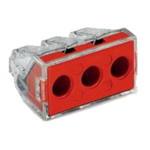 Wago 773-173 3-Conductor Push Wire Connectors - Pack of 10