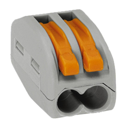 Wago 222-412 Compact 2-Conductor Splicing Connector - Pack of 20