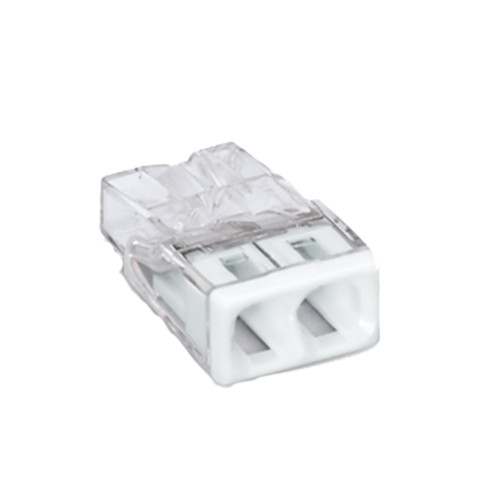 Wago 2273-202 Compact 2-Conductor Push Wire Connectors - Pack of 20