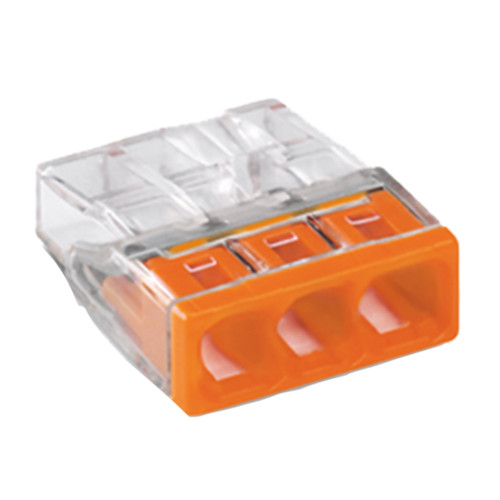 Wago 2273-203 Compact 3-Conductor Push Wire Connectors - Pack of 20