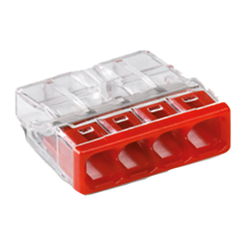 Wago 2273-204 Compact 4-Conductor Push Wire Connectors - Pack of 20