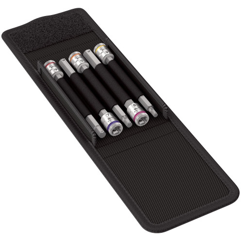 Wera 8740 A HF/1 Zyklop In-Hex 1/4''/100mm Socket 5 Piece Set