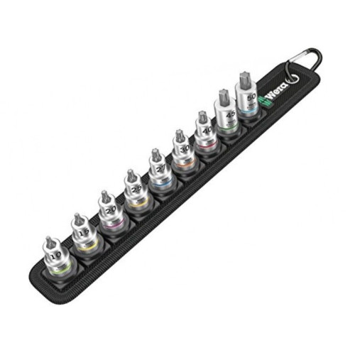 Wera Zyklop Belt B 3 Torx HF 3/8'' Metric Bit-Socket 9 Piece Set