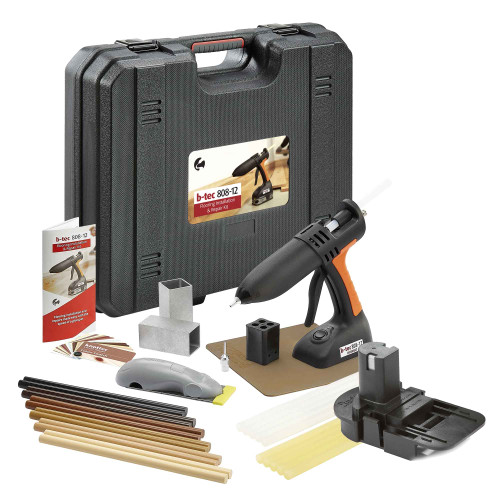 B-Tec Flooring Installation and Repair Kit with 12mm Glue gun with Bosch Battery Adaptor