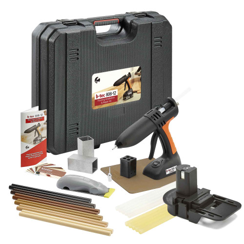 B-Tec Flooring Installation and Repair Kit with 12mm Glue gun with Makita Battery Adaptor